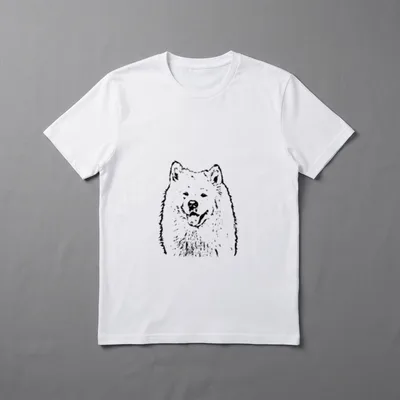 Samoyed Dog Cute Smile T-Shirt – Klassisches T-Shirt in Schwarz