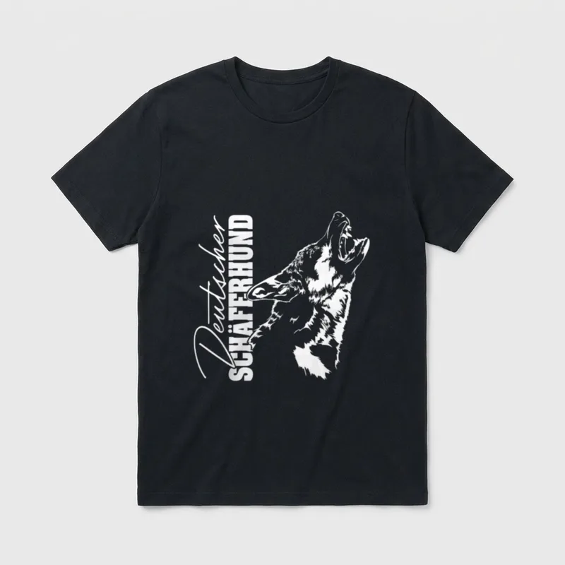 Deutscher Schäferhund T-Shirt – Klassisches T-Shirt in Schwarz