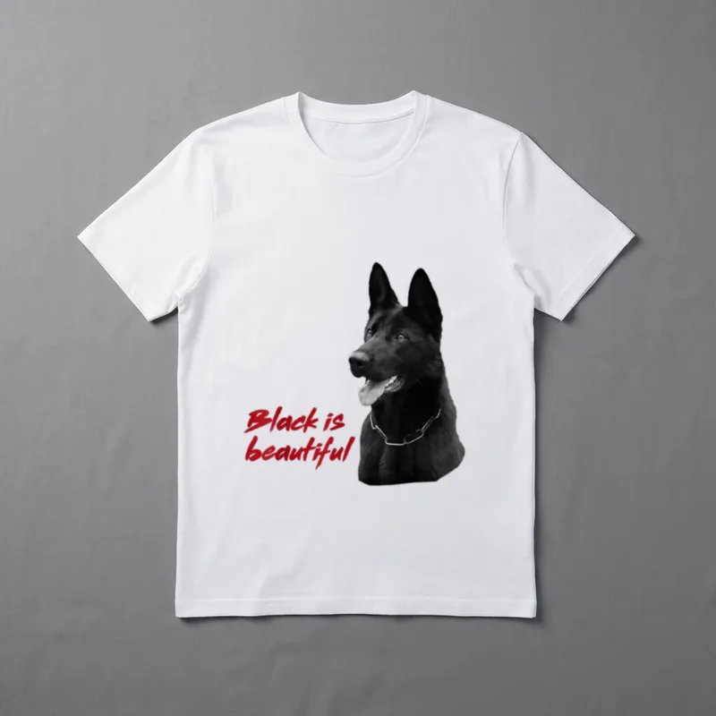 Deutscher Schäferhund Schwarzen Schäferhund T-Shirt – Klassisches T-Shirt in Schwarz