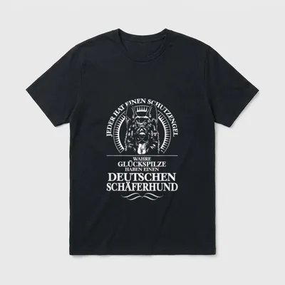 Deutscher Schäferhund Schutzengel Hund T-Shirt – Klassisches T-Shirt in Schwarz