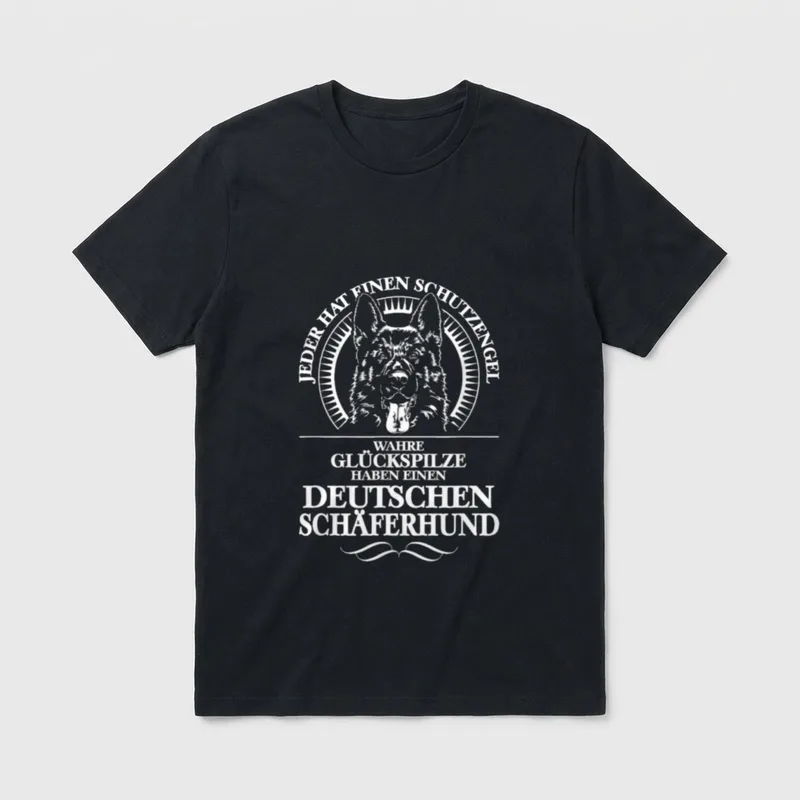 Deutscher Schäferhund Schutzengel Hund T-Shirt – Klassisches T-Shirt in Schwarz