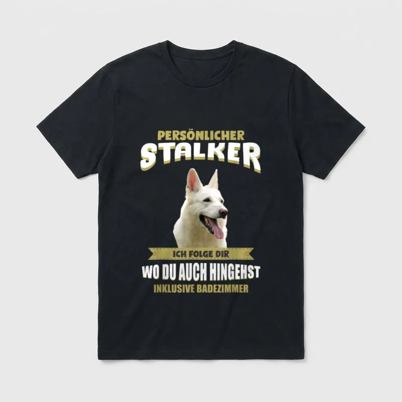 Weisser Schäferhund Weisser Schäferhund T-Shirt – Klassisches T-Shirt in Schwarz