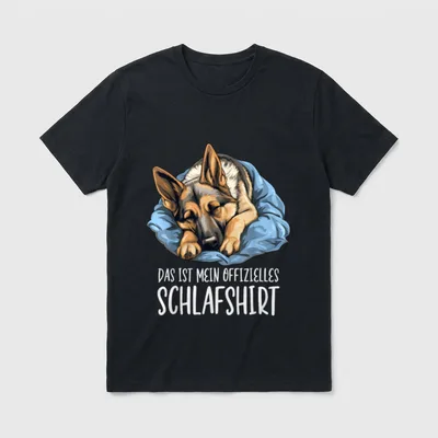 Süßer Hund Wolfshund Offizielles T-Shirt – Klassisches T-Shirt in Schwarz