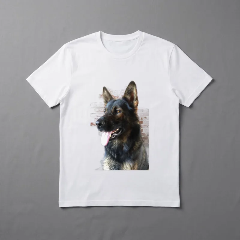 Schäferhund Deutscher Schäferhund Profil T-Shirt – Klassisches T-Shirt in Schwarz