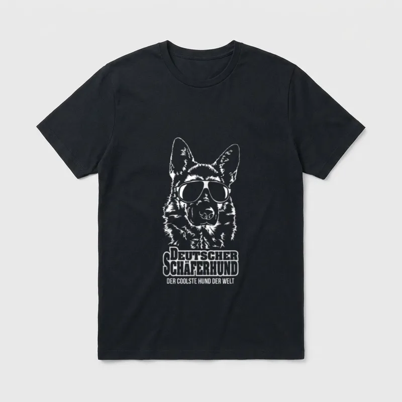 Deutscher Schäferhund cooler Hund T-Shirt – Klassisches T-Shirt in Schwarz