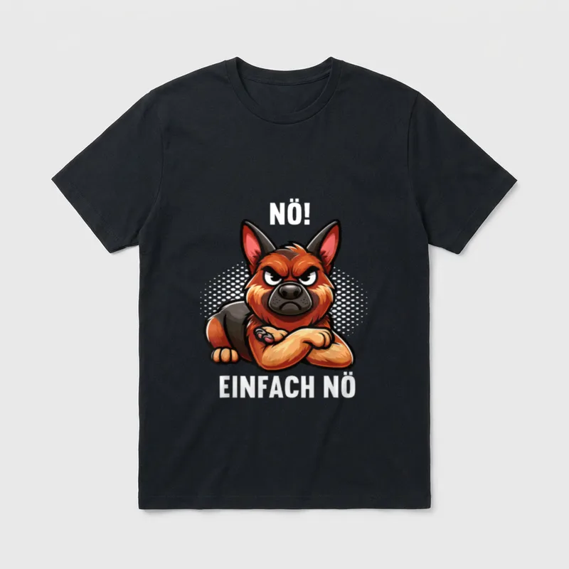 Nö Einfach Nö Deutscher T-Shirt – Klassisches T-Shirt in Schwarz
