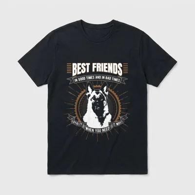 Deutscher Schäferhund Fun T-Shirt – Klassisches T-Shirt in Schwarz