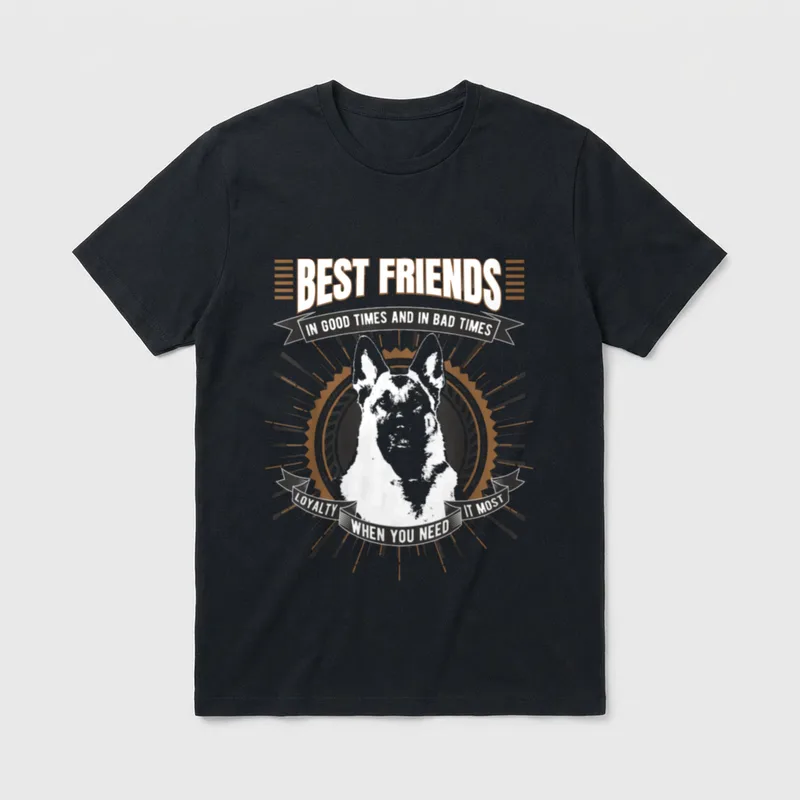 Deutscher Schäferhund Fun T-Shirt – Klassisches T-Shirt in Schwarz