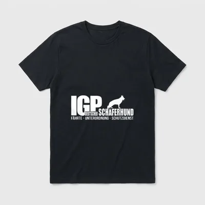 Deutscher Schäferhund IGP Hundesport T-Shirt – Klassisches T-Shirt in Schwarz