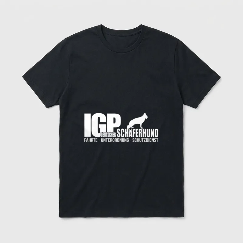 Deutscher Schäferhund IGP Hundesport T-Shirt – Klassisches T-Shirt in Schwarz