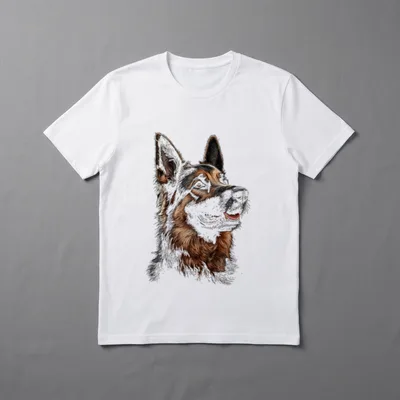 Deutscher Schäferhund Hundemotiv Haustier T-Shirt – Klassisches T-Shirt in Schwarz