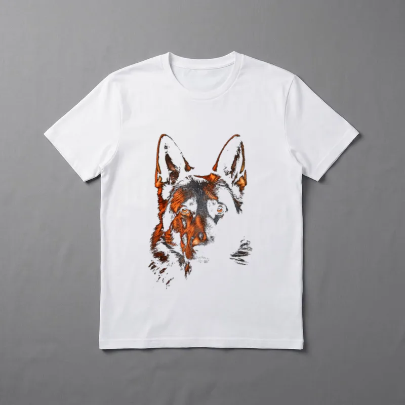 Deutscher Schäferhund Grafik Haustier T-Shirt – Klassisches T-Shirt in Schwarz