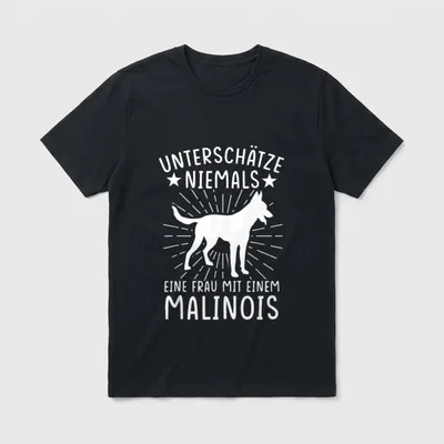 Malinois Hund Schäferhund Polizeihund T-Shirt – Klassisches T-Shirt in Schwarz