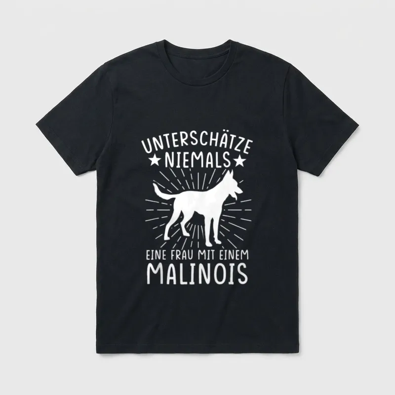 Malinois Hund Schäferhund Polizeihund T-Shirt – Klassisches T-Shirt in Schwarz