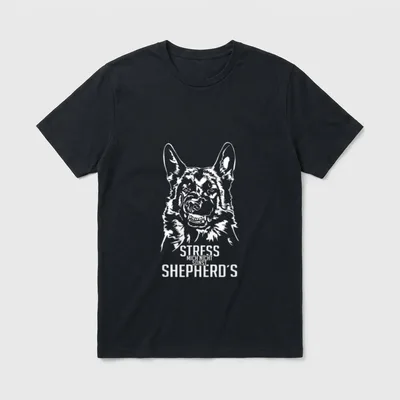 Stress mich nicht sonst Schäferhund T-Shirt – Klassisches T-Shirt in Schwarz