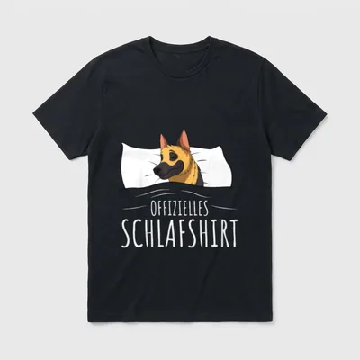 Offizielles Schlafshirt Deutscher Schäferhund T-Shirt – Klassisches T-Shirt in Schwarz