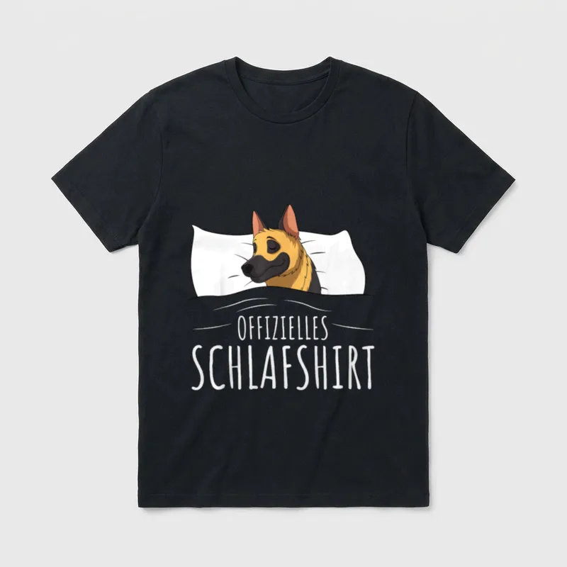 Offizielles Schlafshirt Deutscher Schäferhund T-Shirt – Klassisches T-Shirt in Schwarz