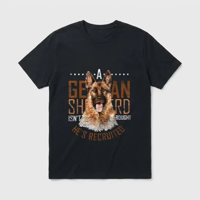 Ein Schäferhund wird nicht T-Shirt – Klassisches T-Shirt in Schwarz