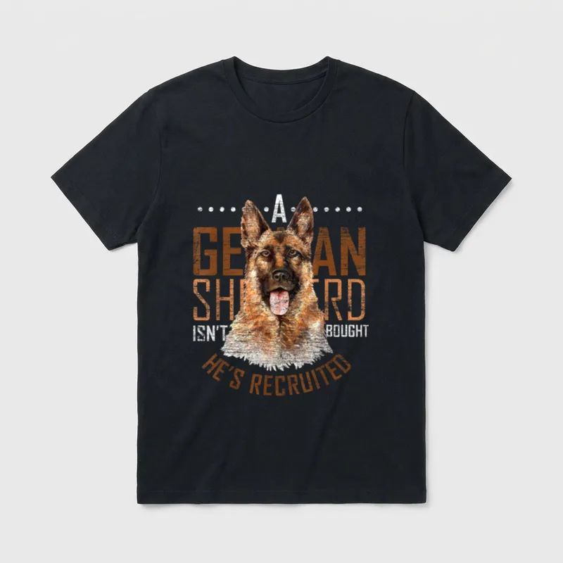Ein Schäferhund wird nicht T-Shirt – Klassisches T-Shirt in Schwarz