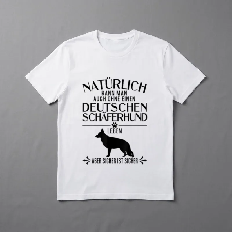 Natürlich kann man auch T-Shirt – Klassisches T-Shirt in Schwarz