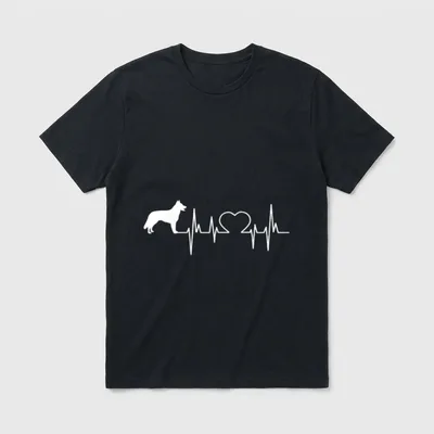 Weißer Schäferhund für Frauen T-Shirt – Klassisches T-Shirt in Schwarz