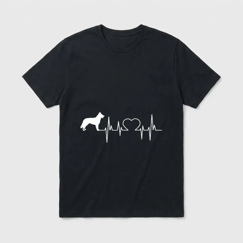 Weißer Schäferhund für Frauen T-Shirt – Klassisches T-Shirt in Schwarz