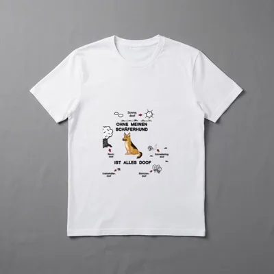 Schäferhund T ist alles T-Shirt – Klassisches T-Shirt in Schwarz