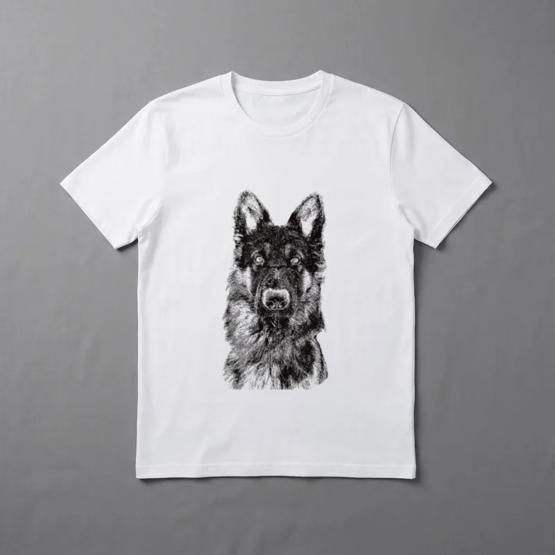 Deutscher Schäferhund T-Shirt 0068 – Klassisches T-Shirt in Schwarz