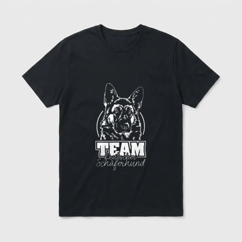 Deutscher Schäferhund Hunde Hundesport T-Shirt – Klassisches T-Shirt in Schwarz