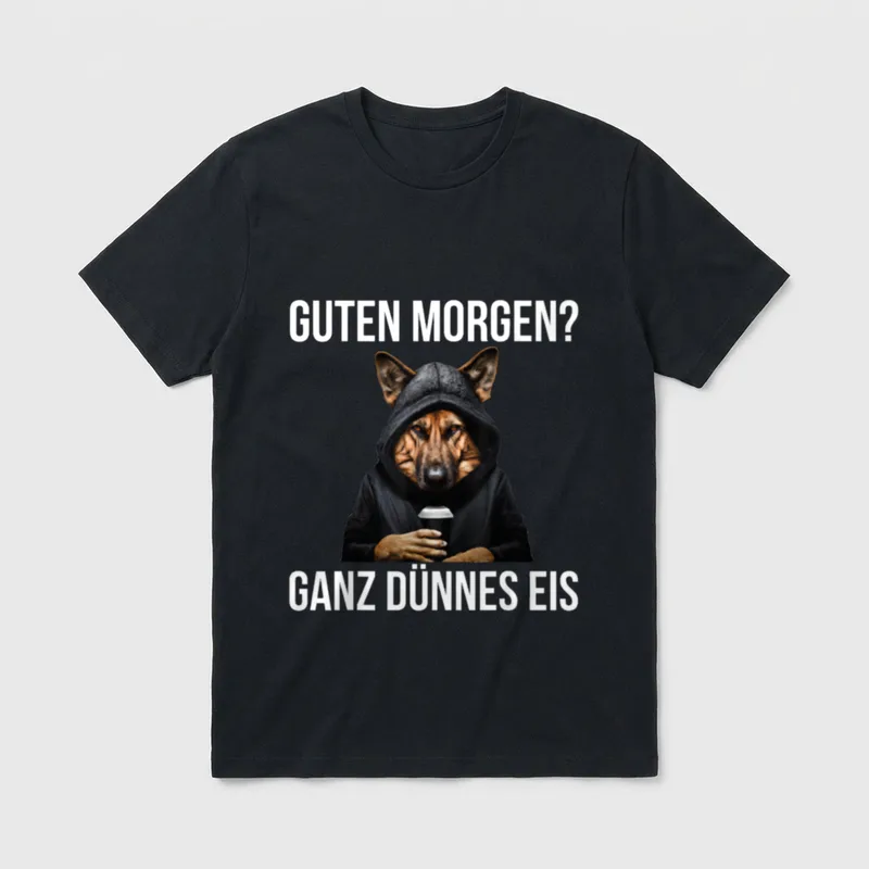 Deutscher Schäferhund Kaffee Guten T-Shirt – Klassisches T-Shirt in Schwarz
