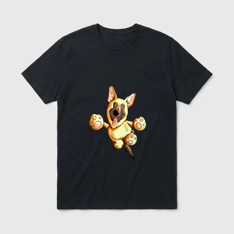 Witziger Deutscher Schäferhund I T-Shirt – Klassisches T-Shirt in Schwarz