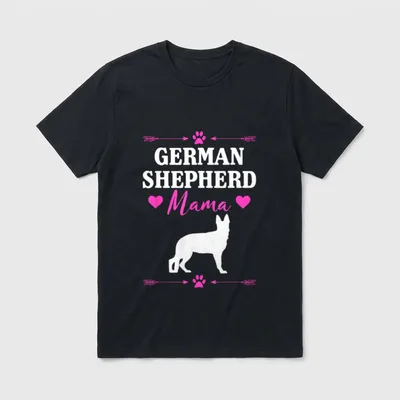 Deutsche Schäferhund Mama Deutscher T-Shirt – Klassisches T-Shirt in Schwarz