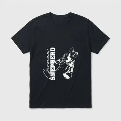 German Shepherd Hundesport Hundeportrait T-Shirt – Klassisches T-Shirt in Schwarz
