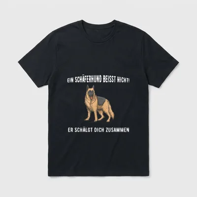Deutscher Schäferhund Hund Hundeliebhaber Welpe T-Shirt – Klassisches T-Shirt in Schwarz