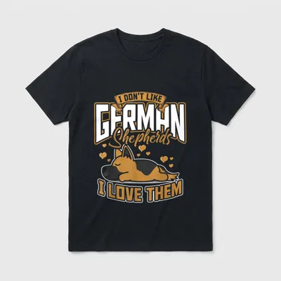 Niedliches Hundebesitzer Hund Deutscher T-Shirt – Klassisches T-Shirt in Schwarz
