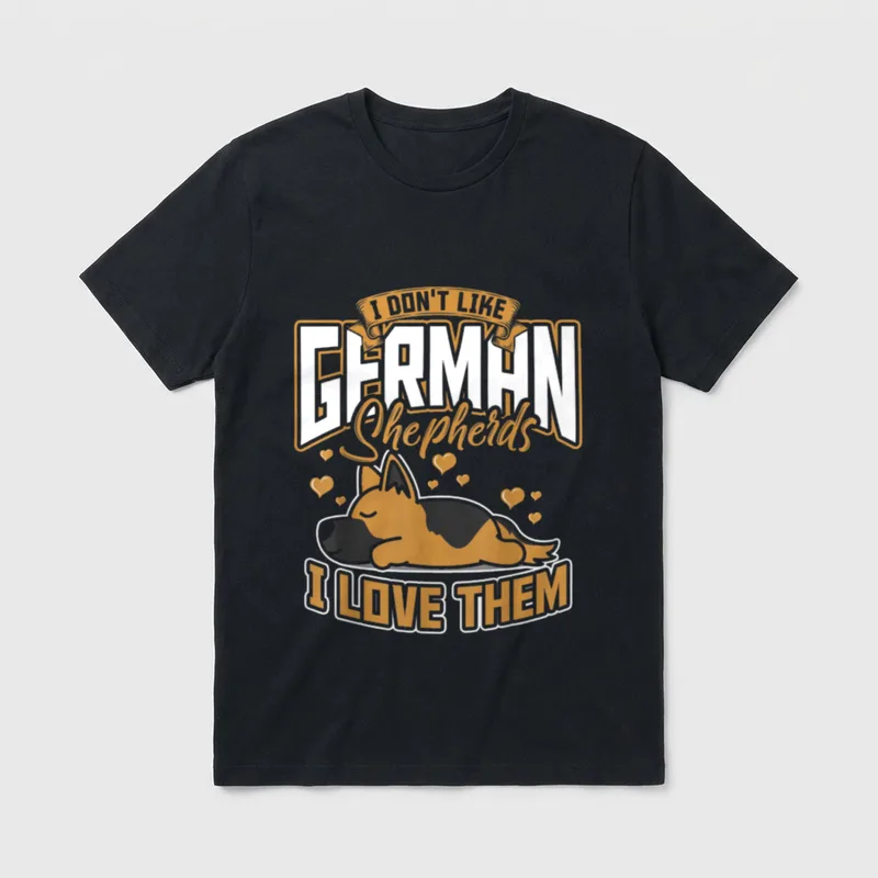 Niedliches Hundebesitzer Hund Deutscher T-Shirt – Klassisches T-Shirt in Schwarz