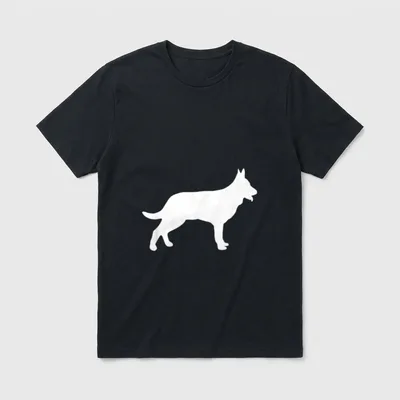 Schäferhund T-Shirt 0126 – Klassisches T-Shirt in Schwarz