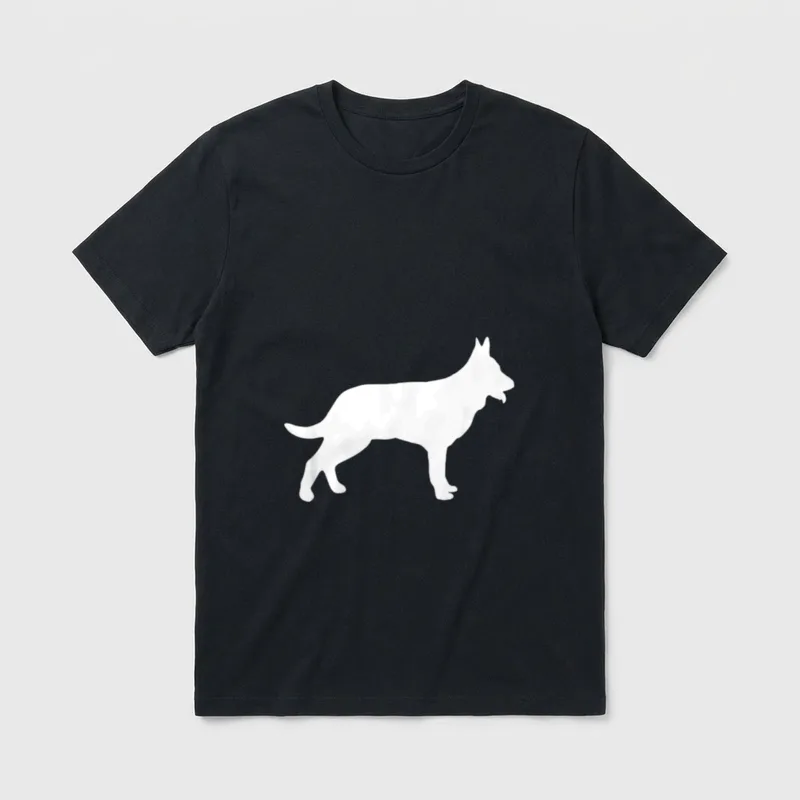 Schäferhund T-Shirt 0126 – Klassisches T-Shirt in Schwarz
