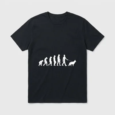 Hundezüchter Hunde Evolution Deutscher T-Shirt – Klassisches T-Shirt in Schwarz