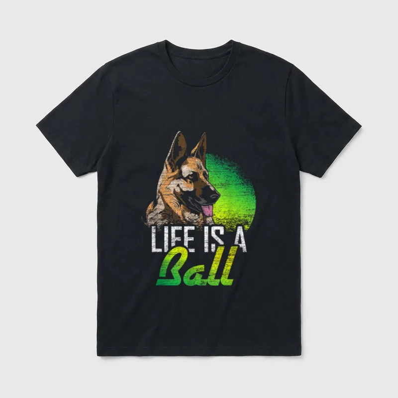 Das Leben ist T-Shirt – Klassisches T-Shirt in Schwarz