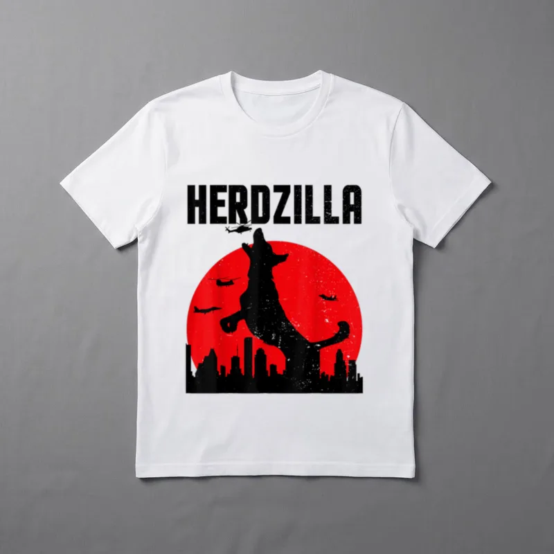 Herdzilla Lustiger Deutscher Schäferhund T-Shirt – Klassisches T-Shirt in Schwarz