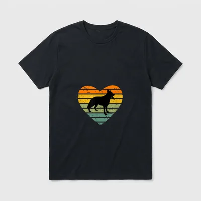 Ich Liebe Schäferhunde Hundefreund T-Shirt – Klassisches T-Shirt in Schwarz