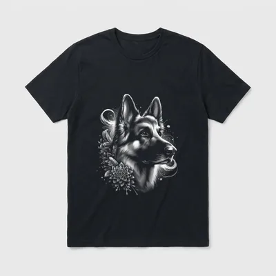 MyAnimal Your Favourite Animal Schäferhund T-Shirt – Klassisches T-Shirt in Schwarz