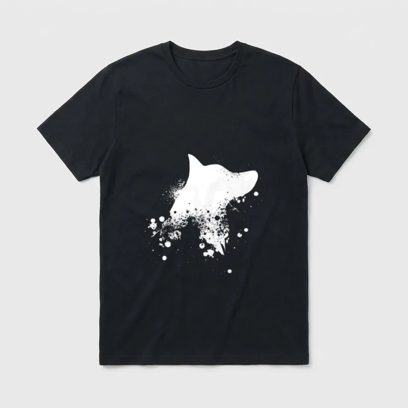 Schäferhund Motiv Hunde Silhouette T-Shirt – Klassisches T-Shirt in Schwarz