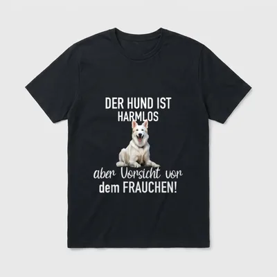 Weißer Schäferhund Hunde Liebhaber T-Shirt – Klassisches T-Shirt in Schwarz