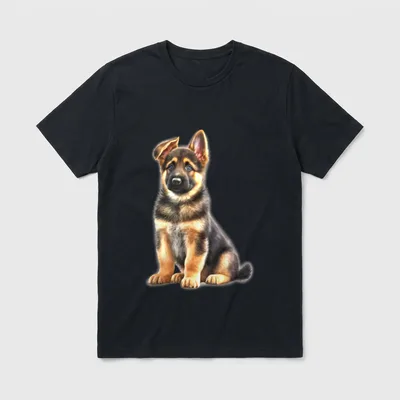 Deutscher Schäferhund Welpe x T-Shirt – Klassisches T-Shirt in Schwarz