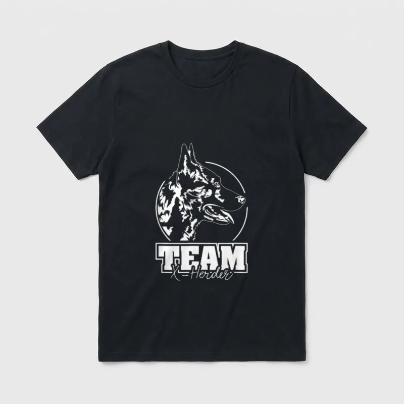 X Herder Holländischer Schäferhund T-Shirt – Klassisches T-Shirt in Schwarz