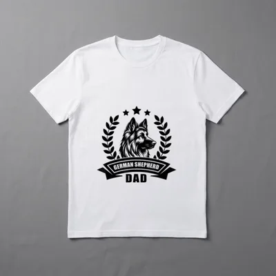 Deutscher Schäferhund Dad T-Shirt – Klassisches T-Shirt in Schwarz