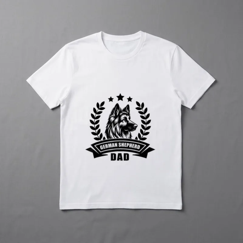 Deutscher Schäferhund Dad T-Shirt – Klassisches T-Shirt in Schwarz