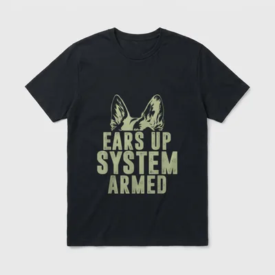 Systeme Bewaffnet Deutscher Schäferhund T-Shirt – Klassisches T-Shirt in Schwarz